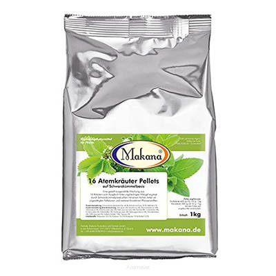 MAKANA 1KG mieszanka 16 ziół dla koni na układ oddechowy z czarnuszką 1kg